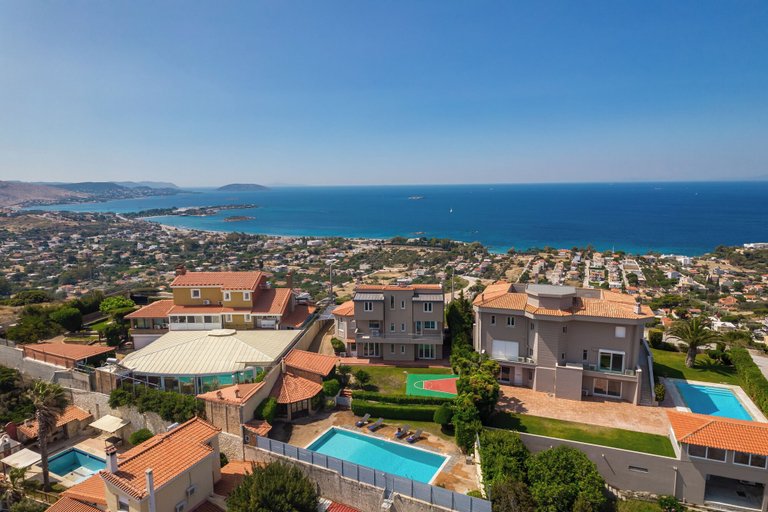 Aerial view 3, Blue Horizon Villa, Attica