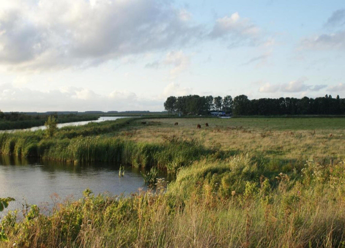 View from property 4, Farmhouse by Lauwers River With Rowing Boat, Kollumerland c.a.