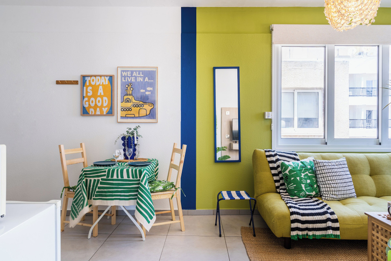 Living area 5, Whispering Palms 1-BR Apt. By Finikoudes Beach, Larnaca