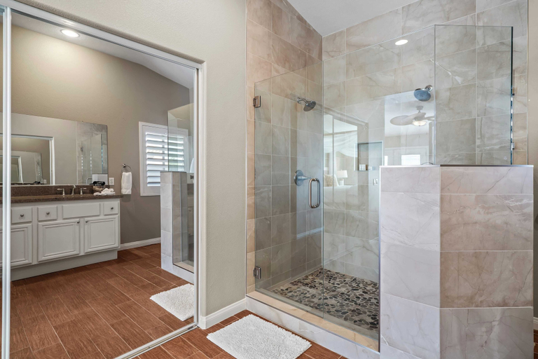 Bathroom 4, La Quinta Desert Haven Luxe Stay w/ Private Pool, Hot Tub, Pool Table, Riverside