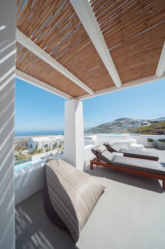 Bedroom 2, Deluxe Suite Sea View Hot Tub - White Co, South Aegean