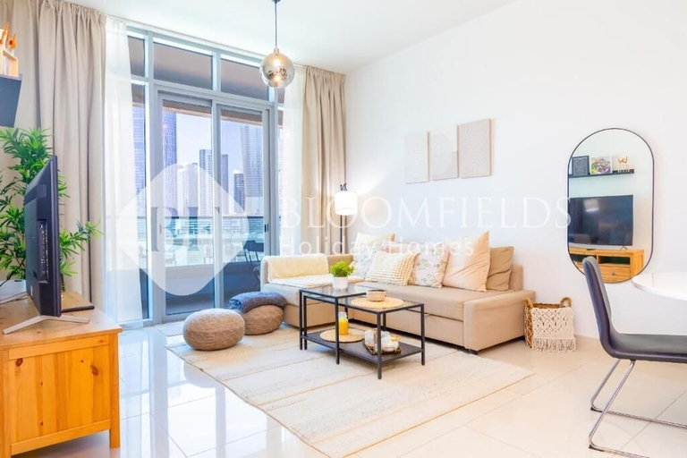 Living area 3, Bloomfields 1br The Pearl of Julphar, Abu Dhabi City