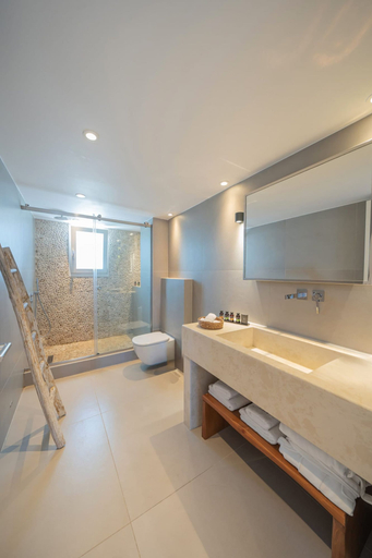 Bathroom 4, Deluxe Suite Sea View Hot Tub - White Co, South Aegean