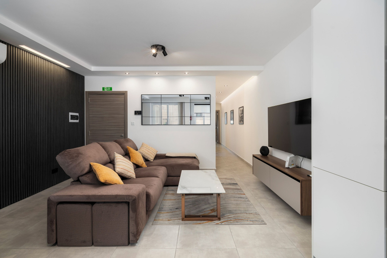 Living area 3, Modern Stylish 2BR APT With 2 Balconies