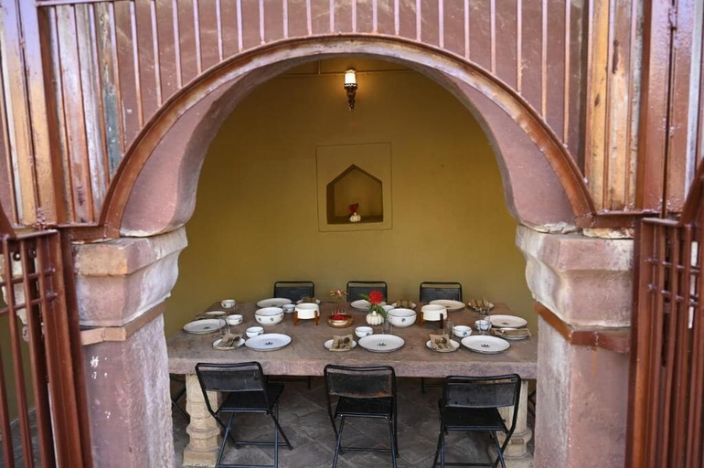 Outdoor dining 5, Maharajpur Heritage, Satna