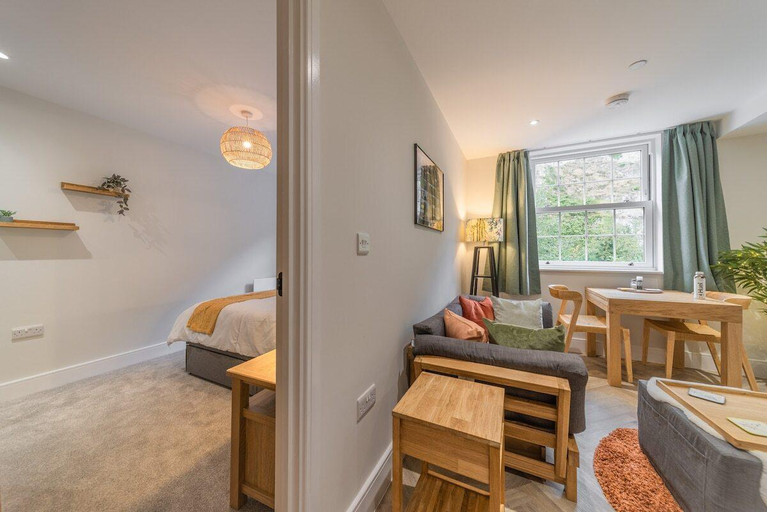 Bedroom 2, Rock Mill - 1-Bedroom Apartment, Derbyshire