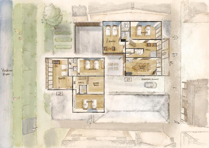 Floor plan, Oyado Satsuki Nara Gojo Shinmachi, Gojō