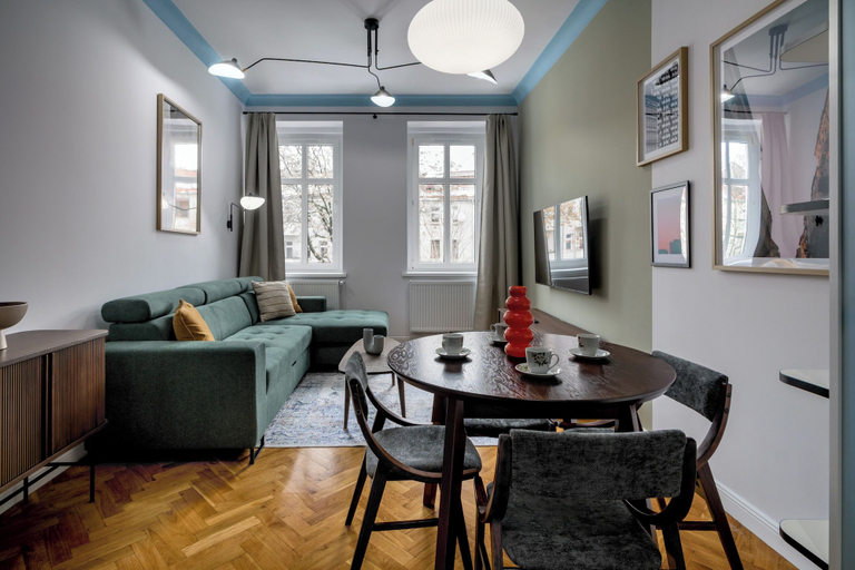 Living room 2, RentPlanet - Apartament Nadodrze, Środa Śląska