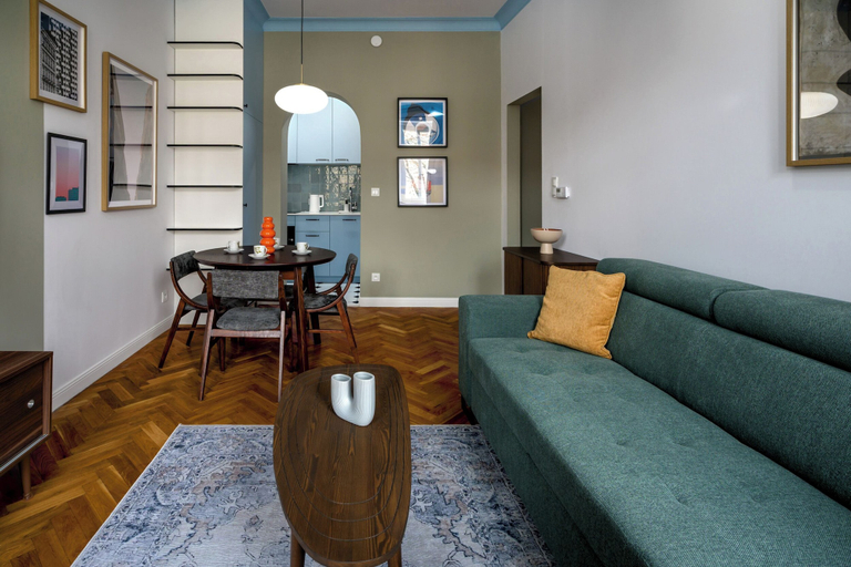 Living room 3, RentPlanet - Apartament Nadodrze, Środa Śląska