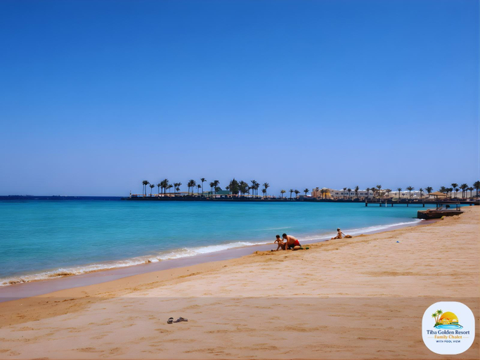 Private beach 3, Tiba Golden Resort Private Family Chalet Pool View, Al-Ghurdaqah