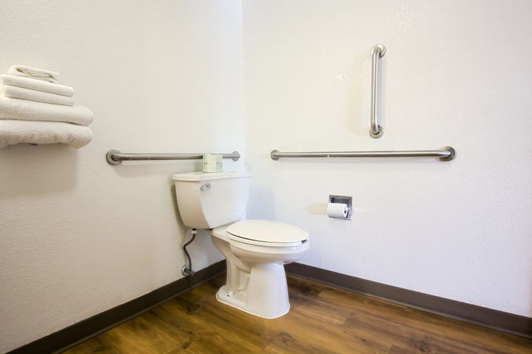 Bathroom 4, Motel 6 East Brunswick, Middlesex