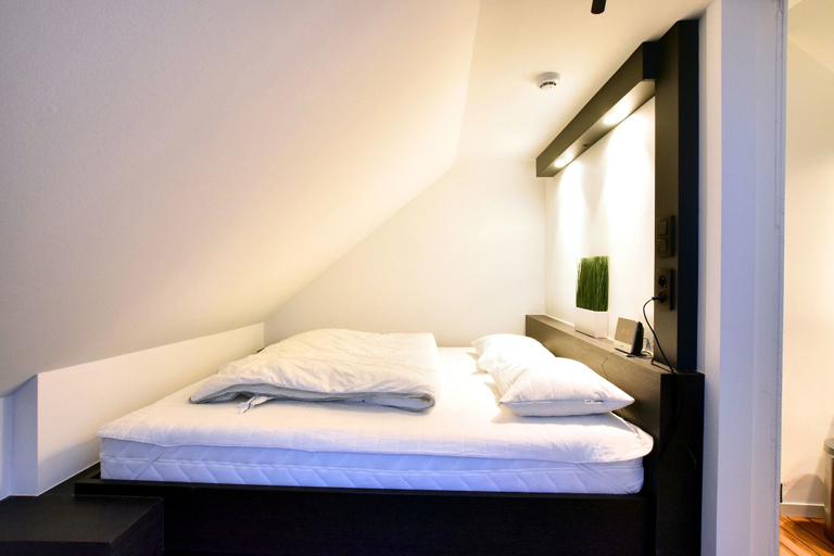 Bedroom, Studio in Former Coach House, Liège