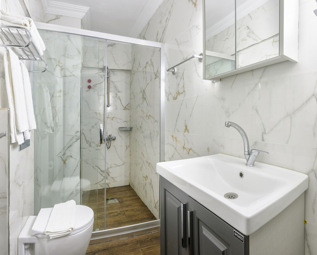 Bathroom, Mutlu Apart Otel, Didim