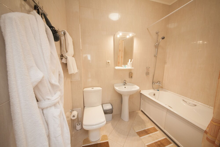 Bathroom 3, PoliArt Hotel, Krasnoyarsk