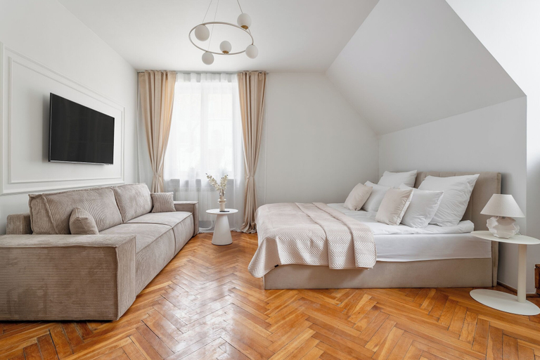 Living area 2, Old Town & Riverside Brzozowa Apartment by Downtown Apartments, Warsaw