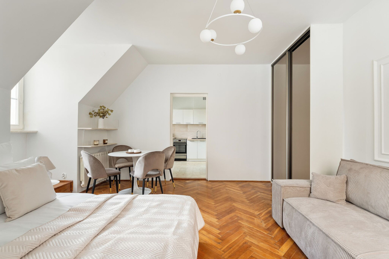 Living area 3, Old Town & Riverside Brzozowa Apartment by Downtown Apartments, Warsaw