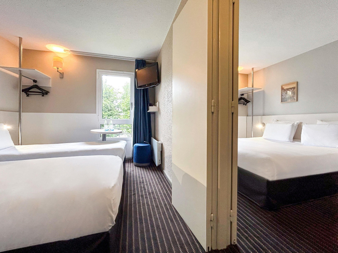 Bedroom 3, Kyriad Dieppe - Saint Aubin Sur Scie, Seine-Maritime