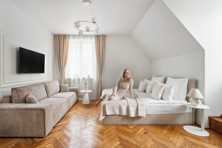 Living area 4, Old Town & Riverside Brzozowa Apartment by Downtown Apartments, Warsaw