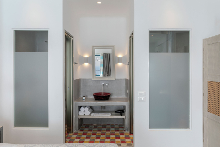 Bathroom 4, Afroessa Hotel by Caldera Houses, South Aegean