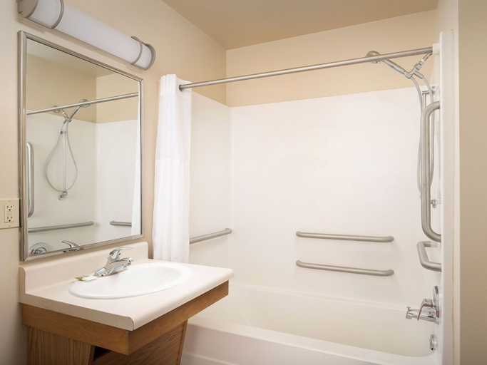 Bathroom 4, WoodSpring Suites Chicago Romeoville, Will