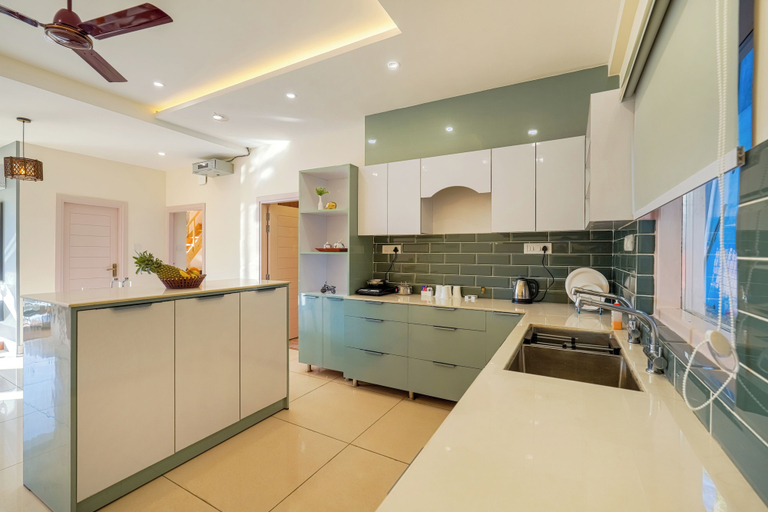 Private kitchen, Hillshades 3-BHK With Sit-out Area, Solan