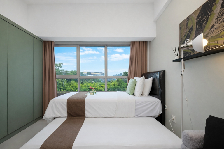 Bedroom 2, Chic and Cozy Studio Space at Apartment Springlake Summarecon Bekasi By Travelio, Bekasi