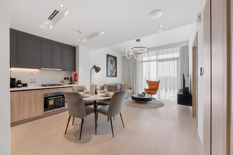 Interior 2, Modern Apartment with Rooftop Amenities, Dubai