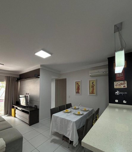 Dining room, Apto Cachoeira Class c Piscina - Floripa, Florianopolis