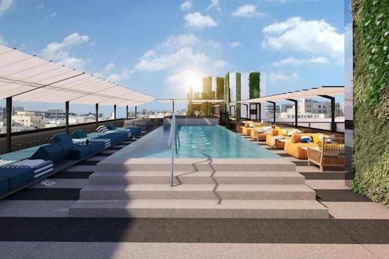 Rooftop pool