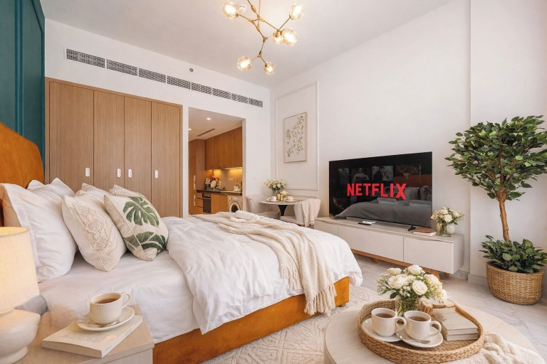 Room 5, Luxury Studio with Pool and Parking, Dubai
