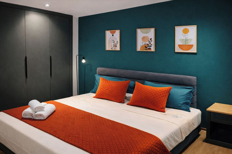 Bedroom 4, Captivating 2-bed Apartment in Tunis, Cité El Khadra