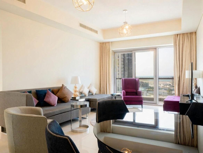 Living area 5, Beachfront Apartment, Lusail