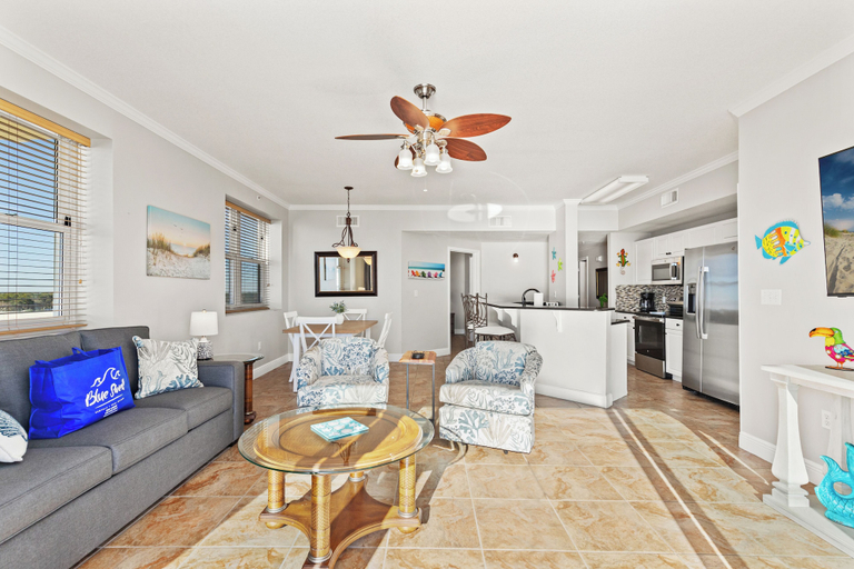 Living area 3, Splash, Relax & Repeat at Dolphin View Retreat! Beachfront! Sleeps 9!, Bay