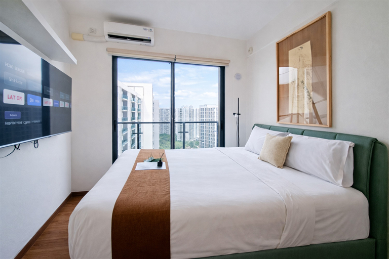Bedroom 2, Comfortable Stay in Simple Studio at  Apartment Sky House BSD By Travelio, South Tangerang