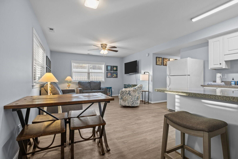Living area 2, Boardwalk Shores B 2 Bedroom Duplex by RedAwning, Carteret