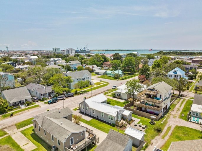 Aerial view 2, Conch's Point Cottage 2 Bedroom Home by RedAwning, Carteret