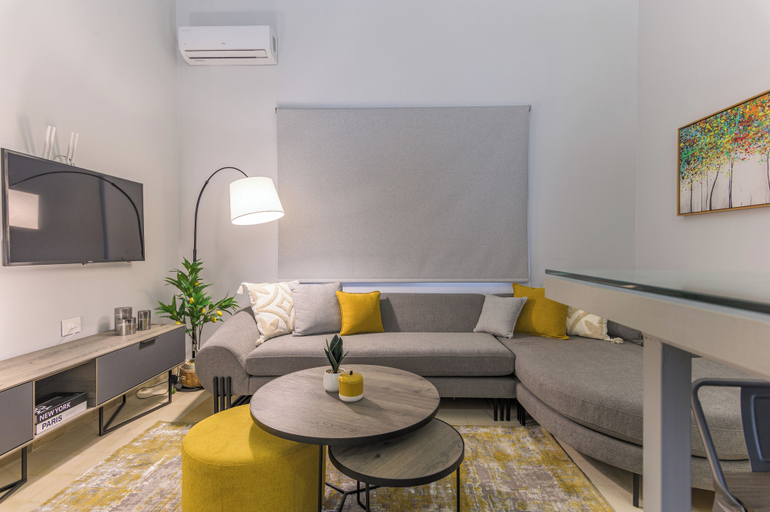 Living area 3, Maison des Muses Full Guesthouse in Gemmayzeh, Beirut