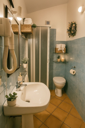 Bathroom, hotel poseidonia, Salerno