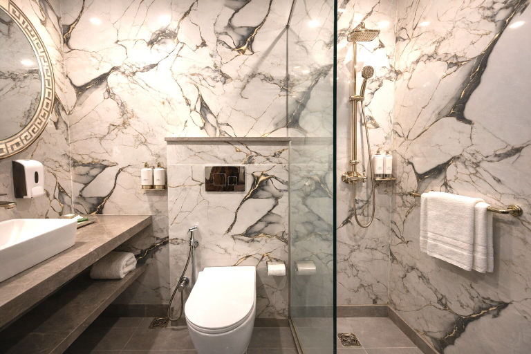 Bathroom 4, Hotel TJS Royale, Delhi