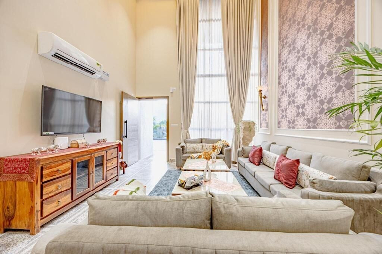 Living area 4, Heaven in Hills By ELIVAAS with pvt pool, Udaipur