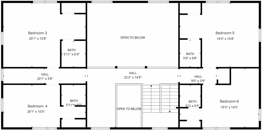 Floor plan 4, Wilderness Club Lodge For 25, Lincoln