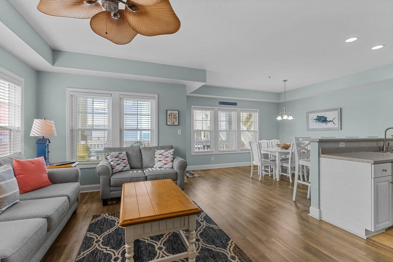 Living area 3, Slack Tide 3 Bedroom Condo by RedAwning, Carteret