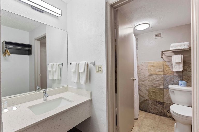 Bathroom 4, Suburban Studios Pecos, Reeves