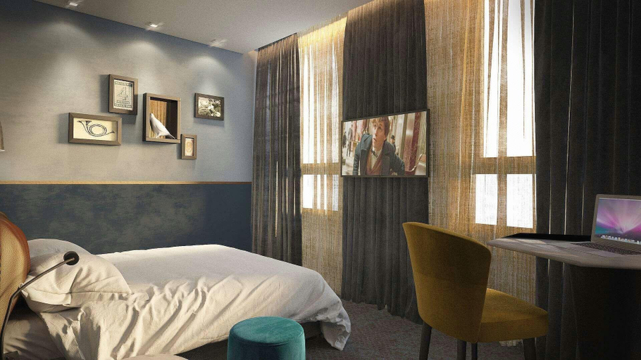 Bedroom 2, Postboutique Hotel Wuppertal, Wuppertal