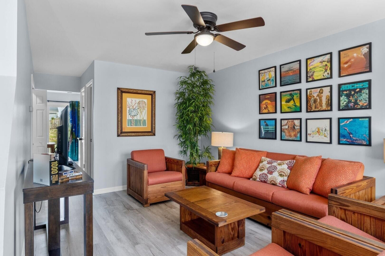 Living area 2, Anchors Away Unit 1 2 Bedroom Duplex by RedAwning, Carteret