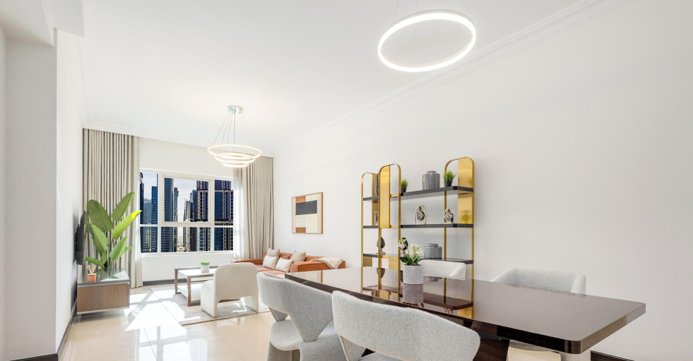 Dining 2, LUX The 02 Residences JLT Suite, Dubai