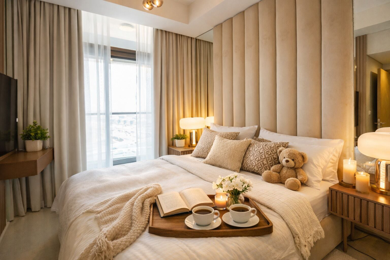 Bedroom, Keyrock Living - Luxury Stay in Dubai, Dubai