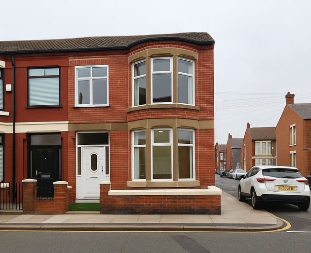 View from property, 4-BR Liverpool House Free Parking, Sefton