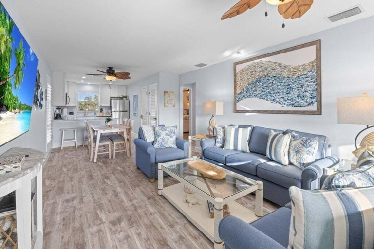 Living area 2, Seashells Unit 12 2 Bedroom Condo, Lee