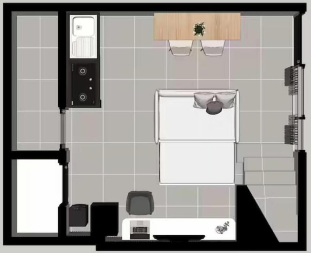 Floor plan 5, Laurel By SanLiving - 2BR - PIK2, Tangerang